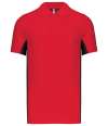 KB232 Flag Polo Shirt Red / Black colour image